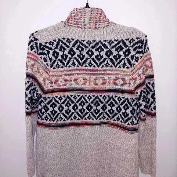 J.NNA Multicolor  Open Front Cardigan Sz Medium 100% Acrylic - Picture 4 of 8